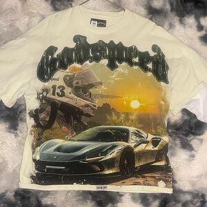 Godspeed Sunset Drift Layered Long Sleeve T-Shirt in the bone colorway